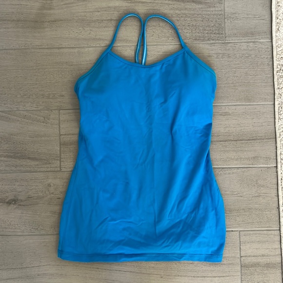 Lululemon Power Y Tank Bright Blue - Picture 1 of 2